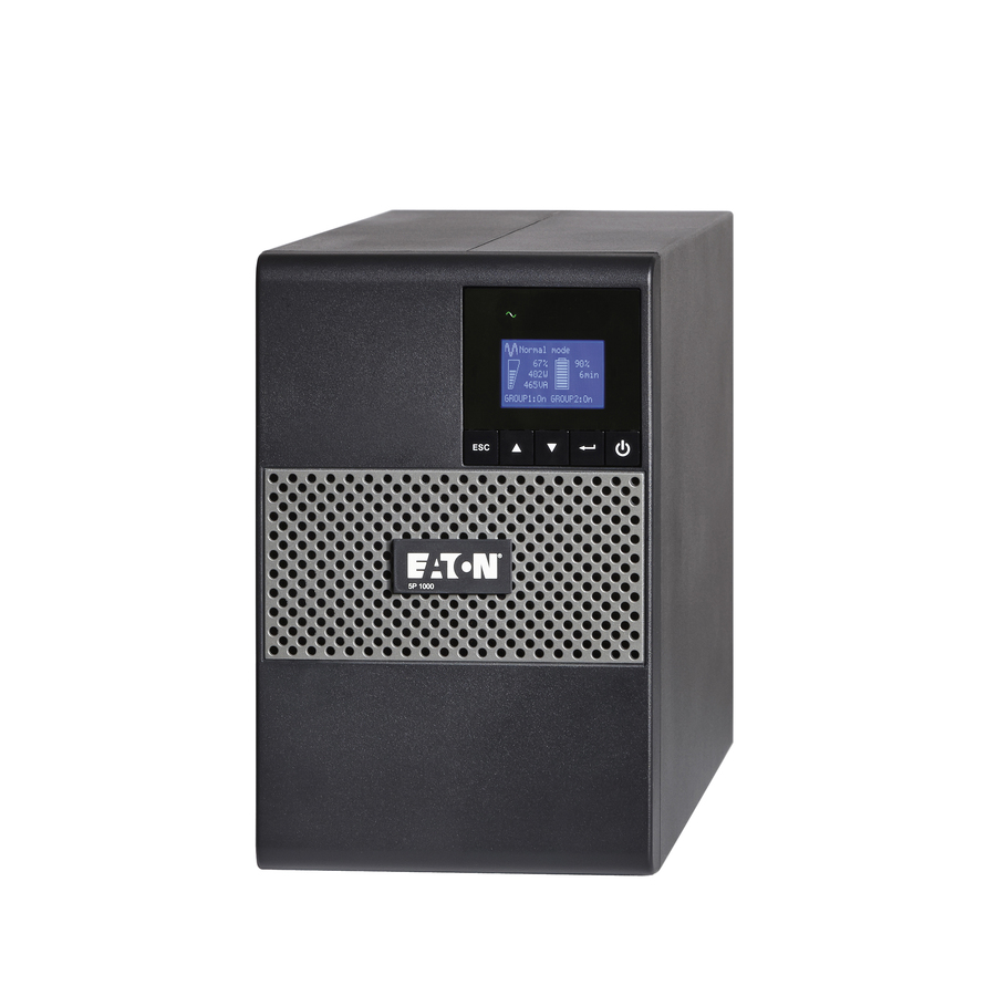 Eaton 5P UPS UPS 1000VA 770W 120V Line-Interactive UPS, 5-15P, 8x 5-15R Outlets, True Sine Wave, Cybersecure Network Card Option, Tower