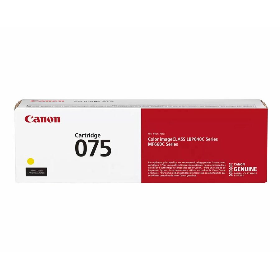 Canon 075 Original Laser Toner Cartridge - Yellow Pack