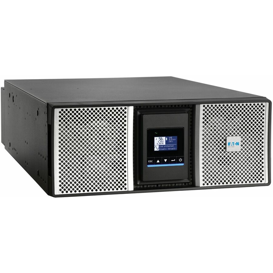 Eaton 9PX G2 8000VA 8000W 208V Online Double-Conversion UPS - Hardwired Input, 4 L6-30R/Hardwired Output, Cybersecure Network Card, Extended Run, 4U Rack/Tower