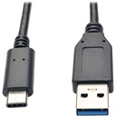 Eaton Tripp Lite Series USB-C to USB-A Cable (M/M), USB 3.2 Gen 2 (10 Gbps), Thunderbolt 3 Compatible, 3 ft. (0.91 m)