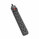 Tripp Lite by Eaton Protect It! 6-Outlet Surge Protector 6 ft. Cord 360 Joules Diagnostic LED Black Housing
