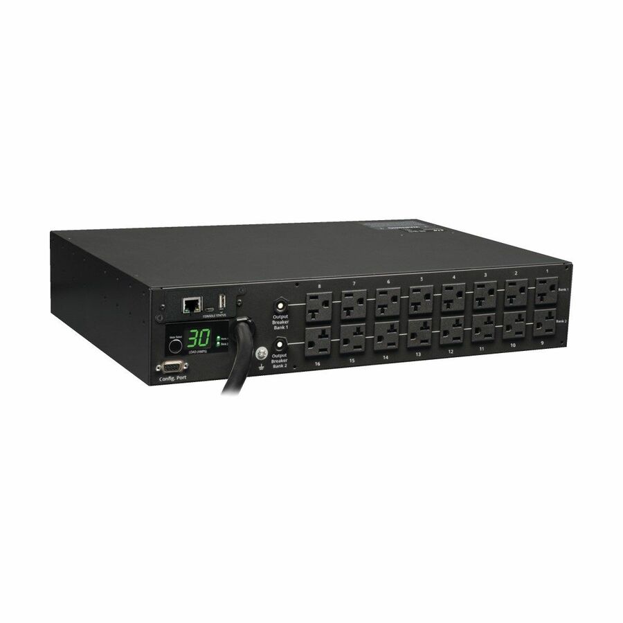 Tripp Lite by Eaton PDU 2.9kW Single-Phase Monitored PDU - 120V Outlets (16 5-15/20R) L5-30P 10 ft. (3.05 m) Cord 2U Rack-Mount TAA