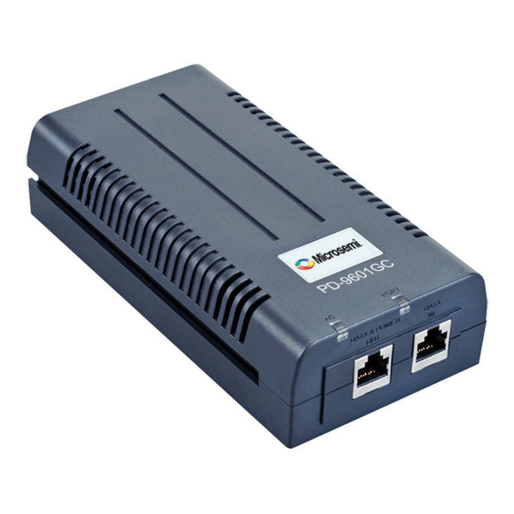 Microchip PD-9601GC PoE Injector with power cord