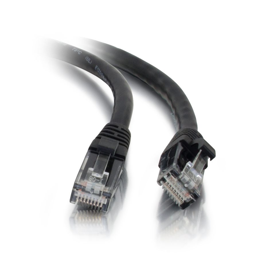 C2G 14ft Cat5e Ethernet Cable - Snagless Unshielded (UTP) - Black