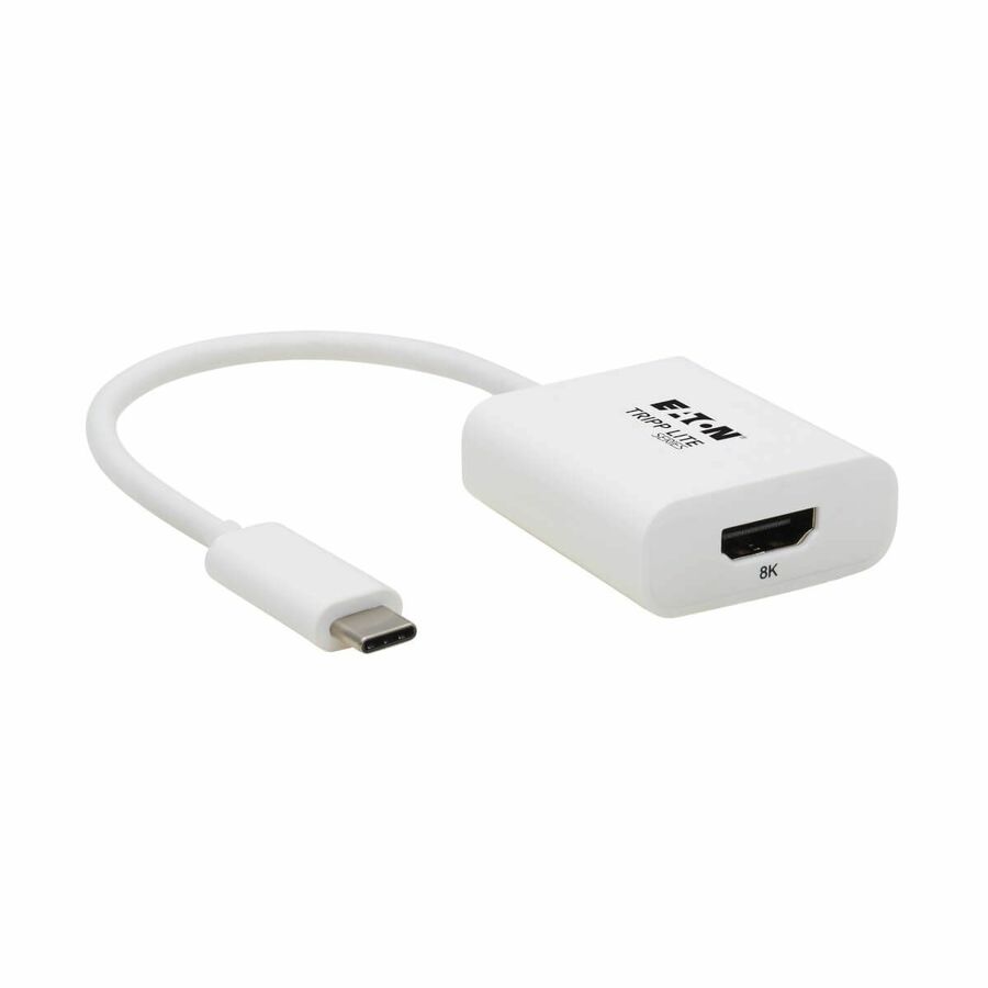 Eaton Tripp Lite Series USB-C to HDMI Adapter (M/F) - 8K 60 Hz, HDR, 4:4:4, HDCP 2.3, White
