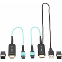 Eaton Tripp Lite Series HDMI Fiber Extender Terminations for MPO Fiber Optic Cable - 4K 60 Hz, 18 Gbps, LSZH, Up to 328 ft. (100 m)
