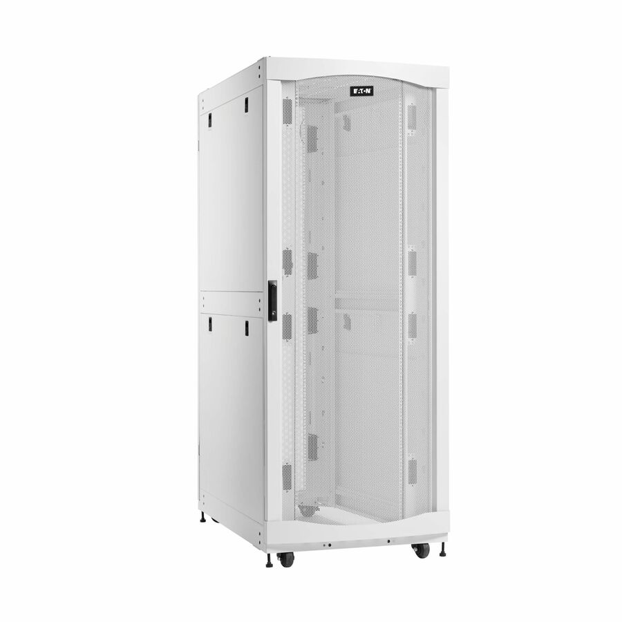 Eaton SmartRack 42U Standard-Depth Extra-Width Heavy-Duty Rack Enclosure Cabinet for AI Servers, White