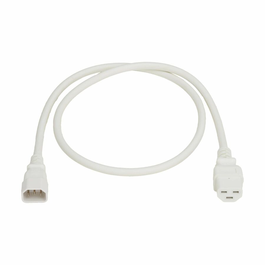Eaton Tripp Lite Series Power Cord, C14 to C21 - Heavy-Duty, 15A, 250V, 14 AWG, 4 ft. (1.2 m), White