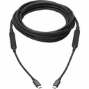 Eaton Tripp Lite Series USB-C Full-Function Active Cable (M/M) with Repeater - USB 3.2 Gen 2 (10 Gbps), 8K 60 Hz, 60W PD Charging, 5 m (16.4 ft.), Black
