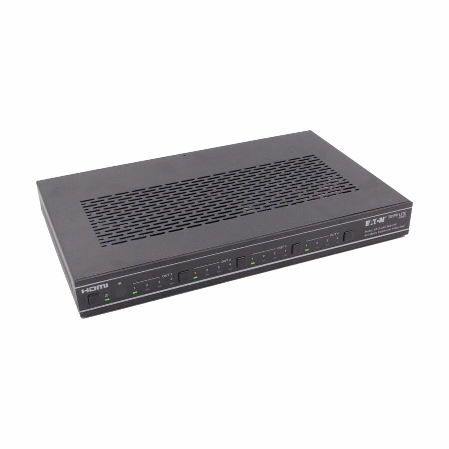 Eaton Tripp Lite Series 4x4 HDMI Matrix Switch with Video Wall Controller - 4K 60 Hz, 4 HDMI Inputs, 4 HDMI Outputs, HDR, 4:4:4, Multi-Resolution Support