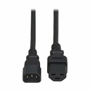 Eaton Tripp Lite Series Power Cord, C14 to C21 - Heavy-Duty, 15A, 250V, 14 AWG, 2.5 ft. (0.76 m), Black