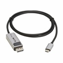 Eaton Tripp Lite Series USB-C to DisplayPort Active Adapter Cable (M/M) - 8K 60 Hz, 4K 144 Hz, HDR, 4:4:4, HDCP 2.3, Black, 3 ft. (0.9 m)