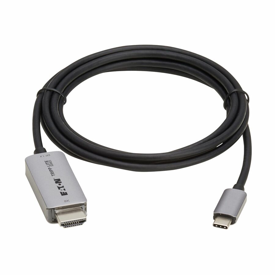 Eaton Tripp Lite Series USB-C to HDMI Active Adapter Cable (M/M) - 8K 60 Hz, 4K 144 Hz, HDR, 4:4:4, HDCP 2.3, Black, 6 ft. (1.8 m)