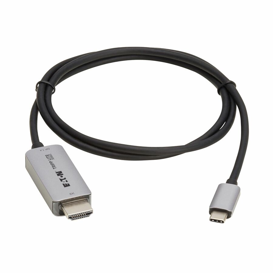 Eaton Tripp Lite Series USB-C to HDMI Active Adapter Cable (M/M) - 8K 60 Hz, 4K 144 Hz, HDR, 4:4:4, HDCP 2.3, Black, 3 ft. (0.9 m)
