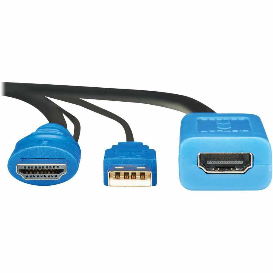 Eaton Tripp Lite Series HDMI Extension Cable with Active Signal Booster/Repeater (M/F), 8K 60 Hz, HDR, 4:4:4, HDCP 2.3, 15 ft. (4.6 m)