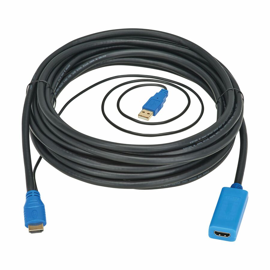Eaton Tripp Lite Series HDMI Extension Cable with Active Signal Booster/Repeater (M/F), 8K 60 Hz, HDR, 4:4:4, HDCP 2.3, 25 ft. (7.6 m)