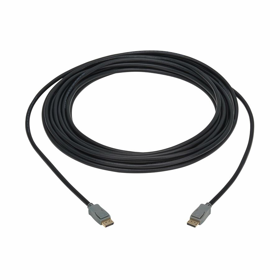 Eaton Tripp Lite Series DisplayPort Cable with Latching Connectors (M/M), 4K 60 Hz, HBR2, 4:4:4, HDCP 2.2, 70 ft. (21.3 m), Black