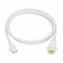 Eaton Tripp Lite Series PDU Power Cords, C13 to P-Lock C14 - Heavy-Duty, 15A, 250V, 14 AWG, 6 ft. (1.8 m), White, 6 Pack