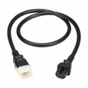 Eaton Tripp Lite Series PDU Power Cords, C15 to P-Lock C14 - Heavy-Duty, 15A, 250V, 14 AWG, 3 ft. (0.9 m), Black, 6 Pack