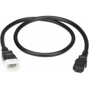 Eaton Tripp Lite Series PDU Power Cord, C13 to P-Lock C14 - Heavy-Duty, 15A, 250V, 14 AWG, 3 ft. (0.9 m), Black