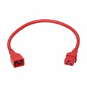 Eaton Tripp Lite Series Power Extension Cord, C20 to C19 - Heavy-Duty, 20A, 250V, 12 AWG, 2 ft. (0.6 m), Red