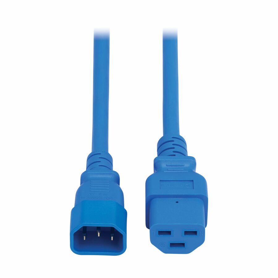 Eaton Tripp Lite Series Power Cord, C14 to C21 - Heavy-Duty, 15A, 250V, 14 AWG, 2.5 ft. (0.76 m), Blue