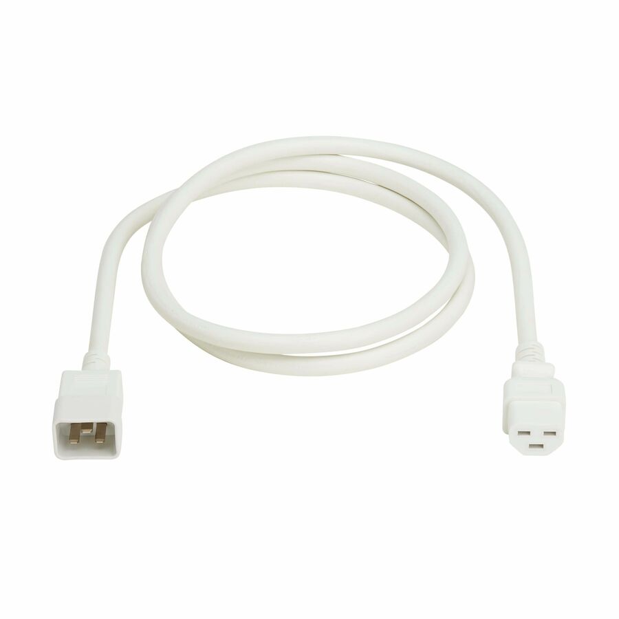 Eaton Tripp Lite Series Power Cord, C20 to C21 - Heavy-Duty, 20A, 250V, 12 AWG, 5 ft. (1.5 m), White