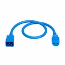 Eaton Tripp Lite Series Power Cord, C20 to C21 - Heavy-Duty, 20A, 250V, 12 AWG, 2.5 ft. (0.76 m), Blue