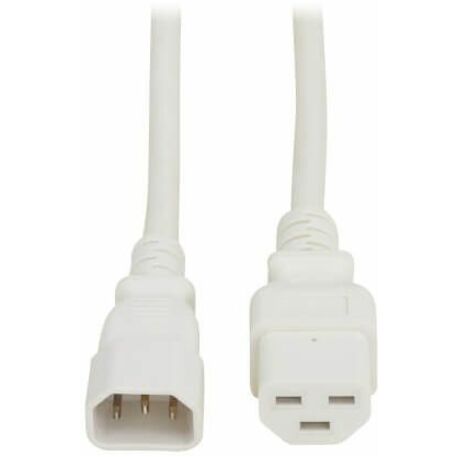 Eaton Tripp Lite Series Power Cord, C14 to C21 - Heavy-Duty, 15A, 250V, 14 AWG, 6 ft. (1.8 m), White