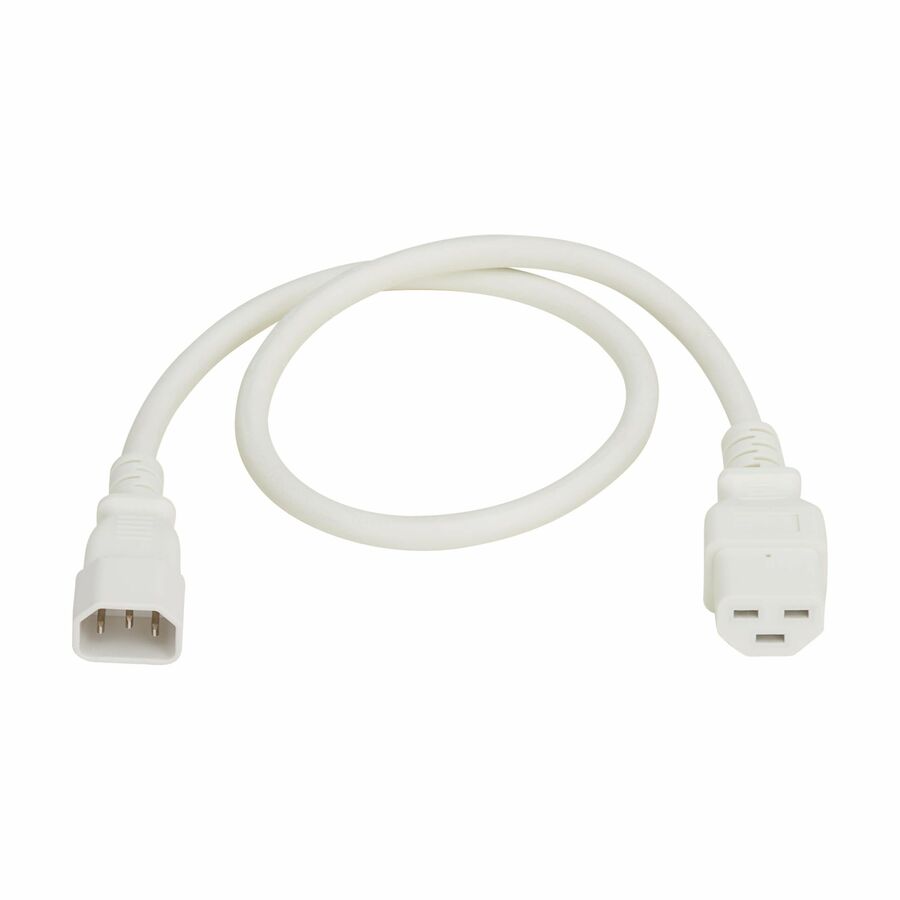 Eaton Tripp Lite Series Power Cord, C14 to C21 - Heavy-Duty, 15A, 250V, 14 AWG, 2.5 ft. (0.76 m), White
