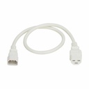 Eaton Tripp Lite Series Power Cord, C14 to C21 - Heavy-Duty, 15A, 250V, 14 AWG, 2.5 ft. (0.76 m), White
