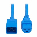 Eaton Tripp Lite Series Power Cord, C20 to C21 - Heavy-Duty, 20A, 250V, 12 AWG, 5 ft. (1.5 m), Blue