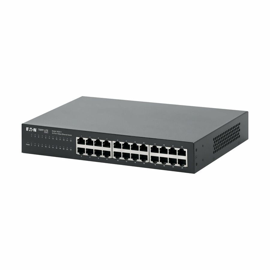 Eaton Tripp Lite Series 24-Port 10/100/1000 Mbps Desktop Gigabit Ethernet Unmanaged Switch, Metal Enclosure