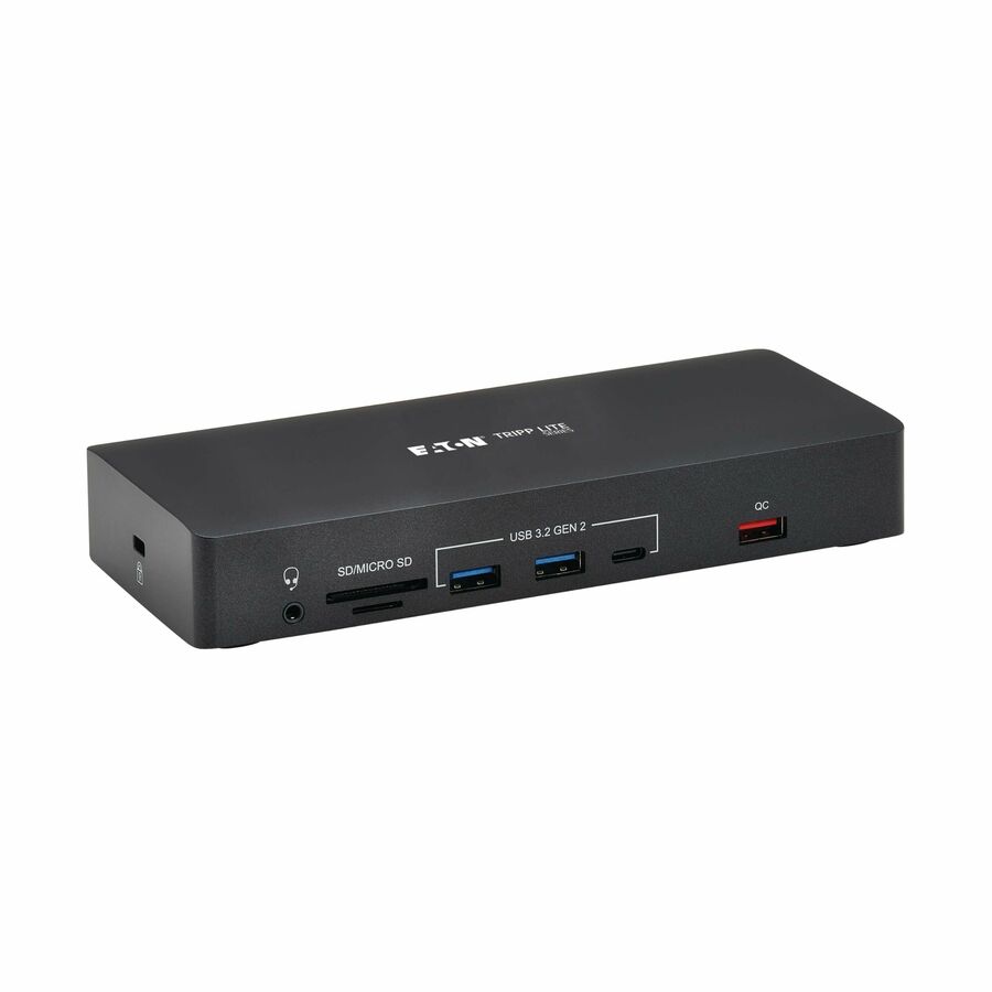Eaton Tripp Lite Series USB-C Dock, Triple Display - 4K 60 Hz HDMI/DisplayPort, VGA, USB 3.2 Gen 2, USB Hub, Gigabit Ethernet, 100W PD Charging, Antibacterial