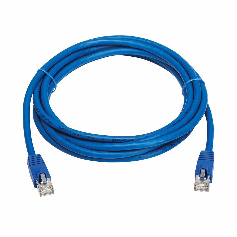 Eaton Tripp Lite Series Cat8 40G Snagless SSTP Ethernet Cable (RJ45 M/M), PoE, Blue, 10 ft. (3.1 m)