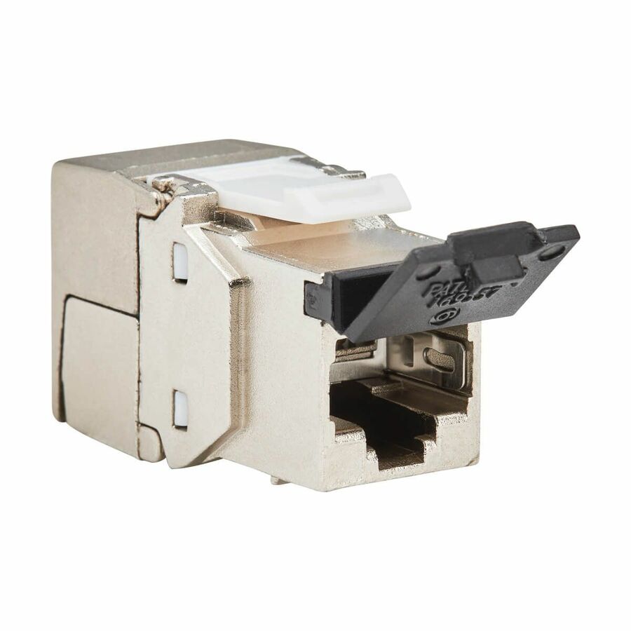 Eaton Tripp Lite Series Cat8 STP Shielded Tool-Free Keystone Jack, 568A/568B, TAA