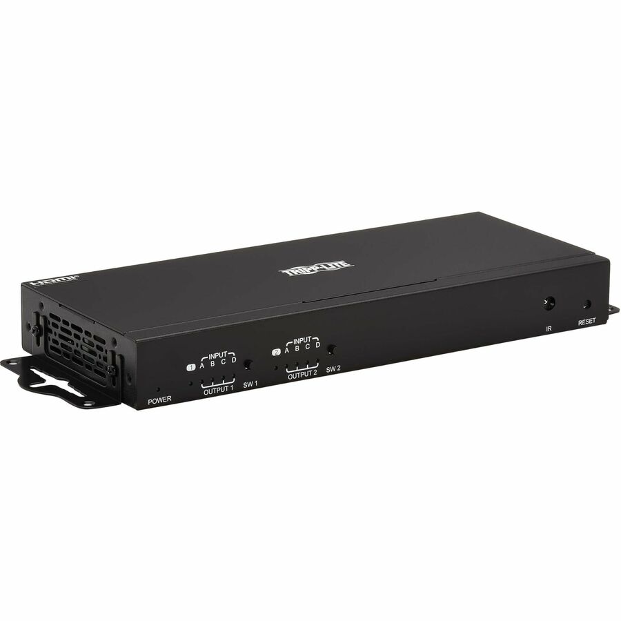 Eaton Tripp Lite Series 4x2 HDMI Matrix Switch/Splitter with Remote Control and Multi-Resolution Support, 4K 60 Hz, HDR, 4:4:4, TAA