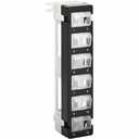 Eaton Tripp Lite Series 12-Port Wall-Mount Patch Panel for UTP Keystone Jacks, Rotatable Modules, TAA