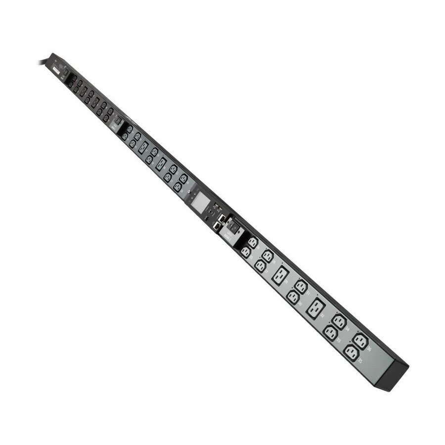 Eaton 8.6kW 200-240V 3-Phase IsoBreaker Managed PDU - Gigabit, 36 Outlets, L15-30P Input, LCD, 10 ft. (3 m) Cord, 0U, 70 in. (1.8 m) Height, TAA