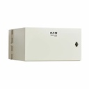 Eaton Tripp Lite Series SmartRack Industrial Enclosure with Lock - NEMA 4, Wall Mount, Metal Construction, Hinged Back, 28 in. Depth, 6U, Gray