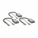 Eaton Tripp Lite Series 2-Port HDMI over Cat6 Extender Kit, Pigtail Transmitter/2x Receivers, 4K 60 Hz, HDR, 4:4:4, 230 ft. (70.1 m), TAA