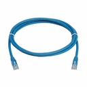 Eaton Tripp Lite Series Cat6 Gigabit Snagless Molded UTP Ethernet Cable (RJ45 M/M), PoE, LSZH, Blue, 2.5 m (8.2 ft.)