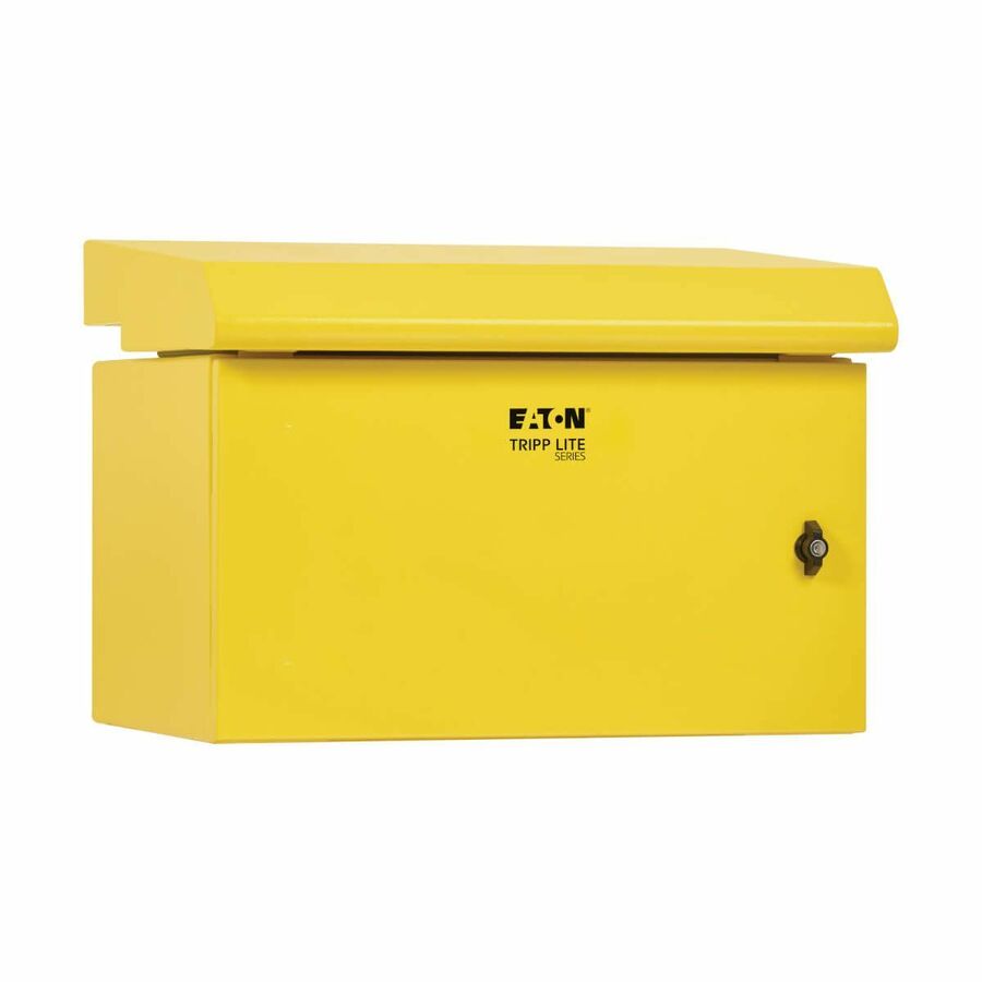 Eaton Tripp Lite Series SmartRack Industrial Enclosure - NEMA 3R, Wall Mount, Metal, Locking, Fan With Thermal Switch, 16.5 in. Depth, 6U, Yellow