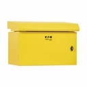 Eaton Tripp Lite Series SmartRack Industrial Enclosure - NEMA 3R, Wall Mount, Metal, Locking, Fan With Thermal Switch, 16.5 in. Depth, 6U, Yellow