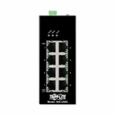 Eaton Tripp Lite Series 8-Port Unmanaged Industrial Gigabit Ethernet Switch - 10/100/1000 Mbps, Ruggedized, -40° to 75°C, EIP QoS, DIN Mount, TAA