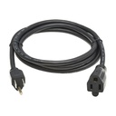 Eaton Tripp Lite Series Power Extension Cord, NEMA 5-15P to NEMA 5-15R - 13A, 120V, 16 AWG, 6 ft. (1.8 m), Black
