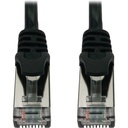 Eaton Tripp Lite Series Cat6a 10G Snagless Shielded Slim STP Ethernet Cable (RJ45 M/M), PoE, Black, 25 ft. (7.6 m)
