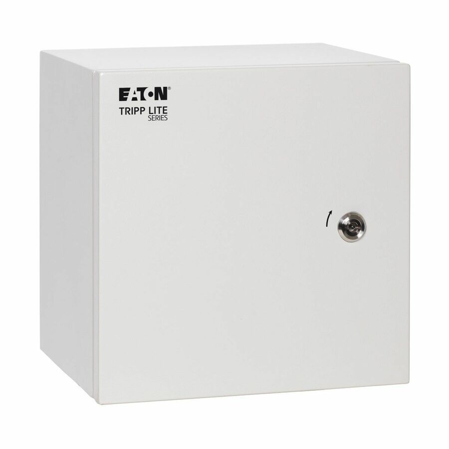 Eaton Tripp Lite Series SmartRack Outdoor Industrial Enclosure with Lock - NEMA 4, Surface Mount, Metal Construction, 12 x 12 x 10 in., Gray