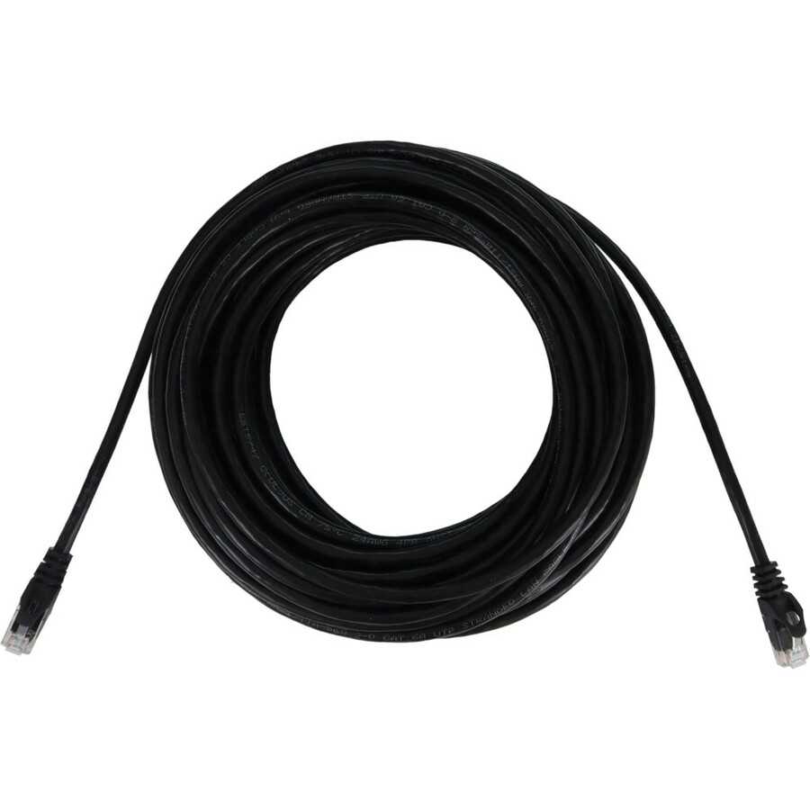 Tripp Lite by Eaton Cat6a 10G Snagless Molded UTP Ethernet Cable (RJ45 M/M), PoE, Black, 50 ft. (15.2 m)