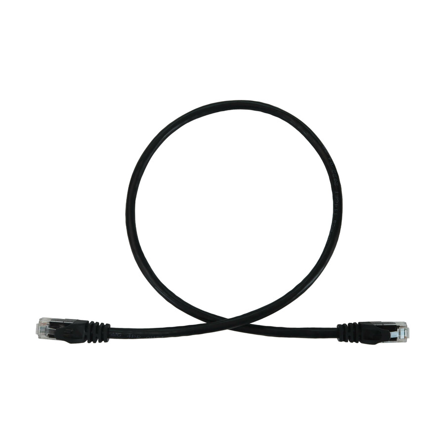 Eaton Tripp Lite Series Cat6a 10G Snagless Molded UTP Ethernet Cable (RJ45 M/M), PoE, Black, 2 ft. (0.6 m)